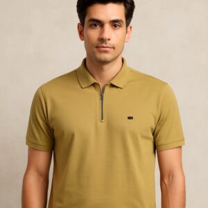 Classic Polo-Mustard Beige