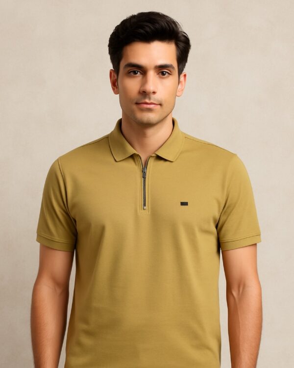 Classic Polo-Mustard Beige