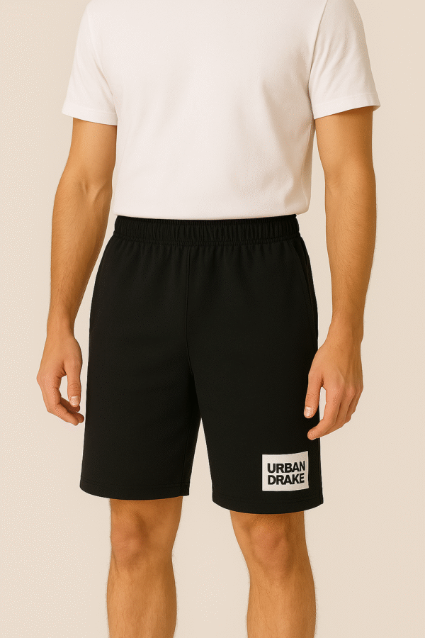 Urban Drake Men’s Black Casual Shorts